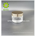 50g 100g runde Form leere Kosmetik Glas mit Wasserhahn transparent Caren Glas